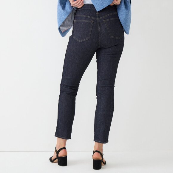 NWT J. Crew Womens Size 26 26x28 Curvy Vintage Slim-Straight Rinse Wash Jean NEW - Picture 3 of 5
